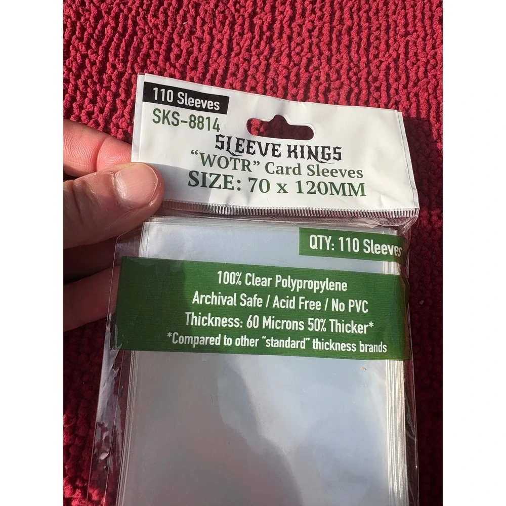 Sleeve Kings WOTR‎ Card Sleeves 70 x 120 mm 110 Count Board Game